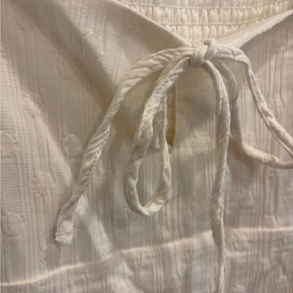 MAEVE WHITE PUFF SLEEVE DRESS - Picture 3 of 9